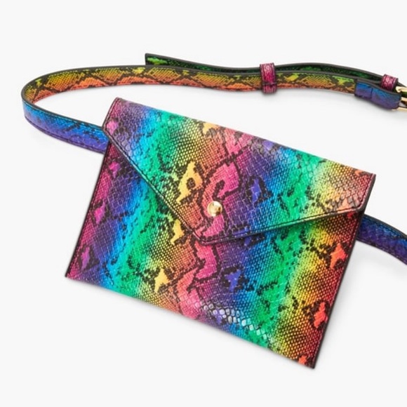 JustFab Flap multicolored Fannypack, NWT - Picture 3 of 8